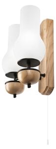 Brilagi - LED Applique COTTAGE 2xE14/40W/230V quercia/bianco