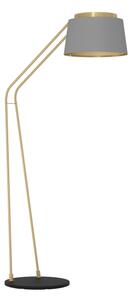 Eglo 390174 - Lampada con piedistallo ALMERIMAR 1xE27/40W/230V grigio/oro