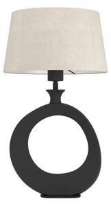 Eglo 390423 - Lampada da tavolo DIEZMA 1xE27/60W/230V 52,5 cm nero/color crema