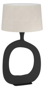 Eglo 390424 - Lampada da tavolo DIEZMA 1xE27/60W/230V 88 cm nero/color crema