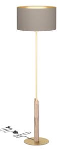 Eglo 390338 - Lampada con piedistallo SANTANDRIA 1xE27/40W/230V marrone/oro