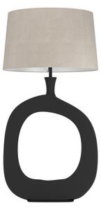 Eglo 390424 - Lampada da tavolo DIEZMA 1xE27/60W/230V 88 cm nero/color crema