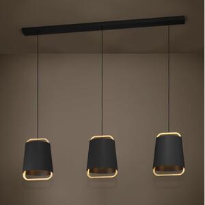 Eglo 390186 - Lampadario a sospensione con filo CAMALOZA 3xE27/40W/230V nero
