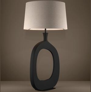 Eglo 390424 - Lampada da tavolo DIEZMA 1xE27/60W/230V 88 cm nero/color crema