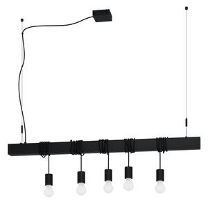 Eglo 39937 - Lampadario a sospensione con filo TOWNSHEND-B 5xE27/40W/230V nero