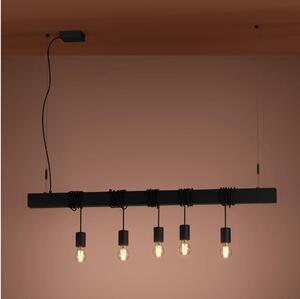 Eglo 39937 - Lampadario a sospensione con filo TOWNSHEND-B 5xE27/40W/230V nero