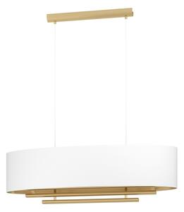 Eglo 390182 - Lampadario a sospensione con filo PINETARA 4xE27/40W/230V bianco/oro