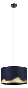 Eglo 39973 - Lampadario a sospensione con filo CASUARITA 1xE27/40W/230V diametro 38 cm blu/oro