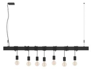 Eglo 39938 - Lampadario a sospensione con filo TOWNSHEND-B 7xE27/40W/230V nero