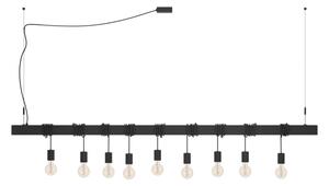 Eglo 39939 - Lampadario a sospensione con filo TOWNSHEND-B 9xE27/40W/230V nero