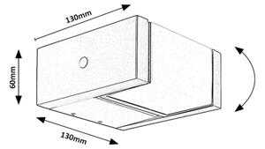 Rabalux 77183 - Applique a LED da esterno CUBBINGTON LED/10W/230V IP54