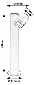 Rabalux 77112 - Lampada da esterno ENOL 1xGU10/35W/230V IP44