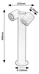 Rabalux 77113 - Lampada da esterno ENOL 2xGU10/35W/230V IP44
