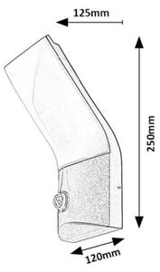 Rabalux 77172-LED Applique da esterno con sensore TOLNA LED/10W/230V IP54
