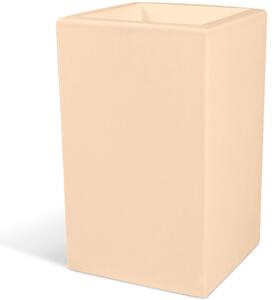 Fioriera, porta vaso h50 OASI Dimensione 30x30x h 50 cm per uso interno esterno peso 2 kg colore Crema