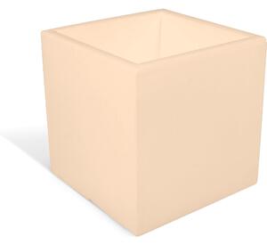 Fioriera, porta vaso h30 OASI Dimensione 30x30x h 30 cm per uso interno esterno peso 2 kg colore crema