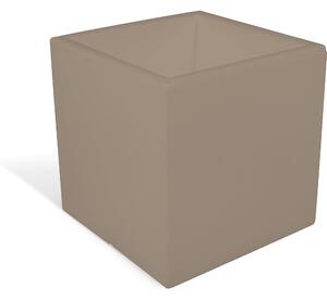 Fioriera, porta vaso h30 OASI Dimensione 30x30x h 30 cm per uso interno esterno peso 2 kg colore tortora