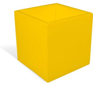 Fioriera, porta vaso h30 OASI Dimensione 30x30x h 30 cm per uso interno esterno peso 2 kg colore Giallo
