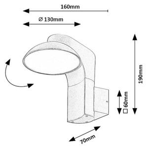 Rabalux 77148 - Applique a LED da esterno WENGEN LED/12W/230V IP54