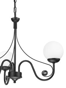 Brilagi - LED Lampadario a sospensione con catena COTTAGE 3xG9/40W/230V nero/bianco