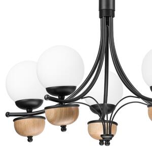 Brilagi - LED Lampadario a sospensione con catena COTTAGE 5xG9/40W/230V faggio/bianco