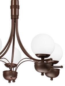 Brilagi - LED Lampadario a sospensione con catena COTTAGE 5xG9/40W/230V quercia/bianco