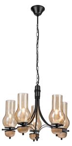 Brilagi - LED Lampadario a sospensione con catena COTTAGE 5xE14/40W/230V faggio/marrone