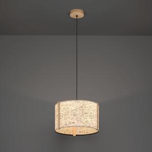 Eglo 390323 - Lampadario a sospensione con filo HONTONGAS 1xE27/25W/230V beige
