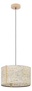 Eglo 390323 - Lampadario a sospensione con filo HONTONGAS 1xE27/25W/230V beige