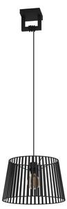 Eglo 390002 - Lampadario a sospensione con filo BOGOTA 1xE27/40W/230V nero