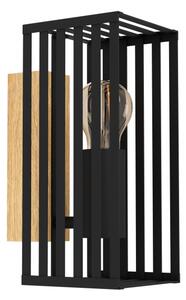 Eglo 390165 - Applique CIDRAZ 1xE27/40W/230V nero/marrone