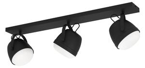 Eglo 390045 - Faretto UPANEMA 3xE27/28W/230V nero