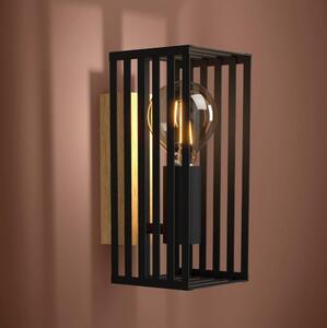 Eglo 390165 - Applique CIDRAZ 1xE27/40W/230V nero/marrone