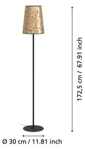 Eglo 390295 - Lampada con piedistallo CASTUERA 1xE27/25W/230V oro/rosa