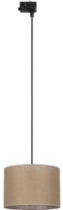 Lampadario a sospensione con filo Sistema ferroviario trifase TRACER 1xE27/15W/230V diametro 30 cm nero/marrone