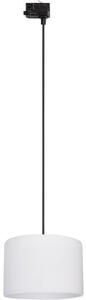 Lampadario a sospensione con filo Sistema ferroviario trifase TRACER 1xE27/15W/230V diametro 30 cm nero/bianco