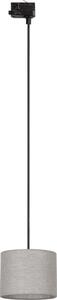 Lampadario a sospensione con filo Sistema ferroviario trifase TRACER 1xE27/15W/230V diametro 20 cm nero/grigio