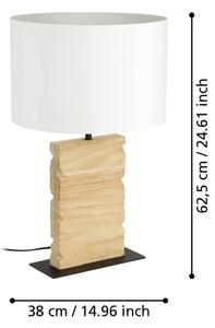 Eglo 39917 - Lampada da tavolo CONTESSORE 1xE27/40W/230V 62,5 cm marrone