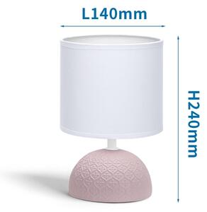 Aigostar - Lampada da tavolo 1xE14/40W/230V rosa/bianco