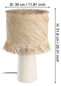 Eglo 390239 - Lampada da tavolo PAISANO 1xE27/40W/230V rattan