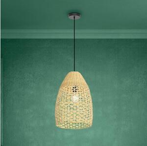 Eglo 390237 - Lampadario a sospensione con filo SAMBUCONA 1xE27/40W/230V diametro 35 cm bambù