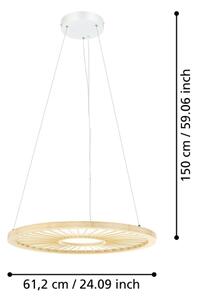 Eglo 390297 - Lampadario a sospensione con filo LED dimmerabile DEHESA LED/36W/230V 4000K
