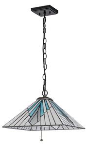 Elstead TF-ALDERLEY-P - Lampadario a catena Tiffany ALDERLEY 1xE27/60W/230V