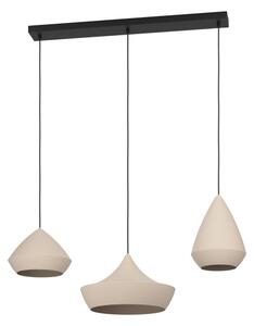 Eglo 390269 - Lampadario a sospensione con filo TORREMOLINOS 3xE27/28W/230V beige