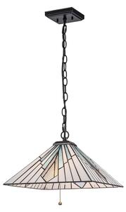 Elstead TF-ALDERLEY-P - Lampadario a catena Tiffany ALDERLEY 1xE27/60W/230V