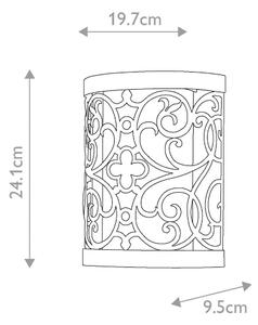 Feiss FE-ARABESQUE1 - Applique ARABESQUE 1xE14/60W/230V