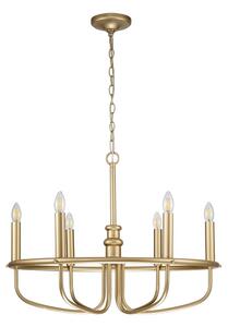 Kichler KL-CAPITOL-HILL6-PNBR - Lampadario a sospensione con catena CAPITOL HILL 6xE14/40W/230V