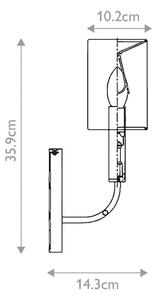 Feiss FE-BRIANNA1-BB - Applique BRIANNA 1xE14/60W/230V
