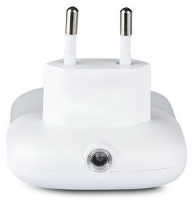 LED Luce notturna con sensore crepuscolare 2xUSB LED/0,45W/230V 3000K