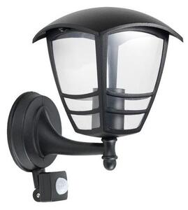 Applique da esterno con sensore TEVIO 1xE27/60W/230V IP54 nero